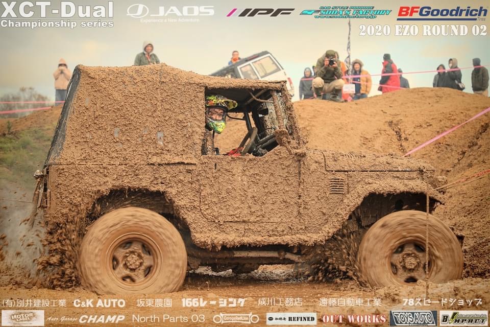 XCT-Dual 2020 EZO ROUND 02 泥だらけのジムニー